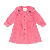 Huxbaby Vintage Cherry Collar Dress ~ Washed Cherry