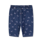 Billieblush Baby Bow Print Denim Pants