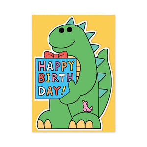 Wrap Happy Birthday Monster Shaped Card