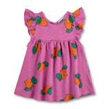 Bobo Choses Baby Tangerine Ruffled Dress ~ Fuchsia