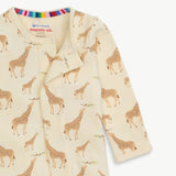 Magnetic Me Organic Cotton Magnetic Footie ~ Jolie Giraffe Cream