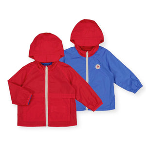 Mayoral Baby Boy Reversible Windbreaker ~ Watermelon/Blue