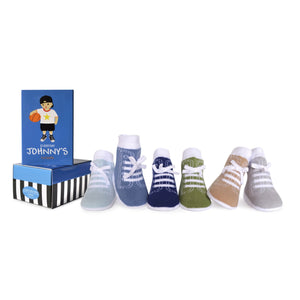 Trumpette Everyday Johnny's Infant Socks 6 Pack ~ Neutral