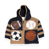 Artwalk Knit Zip Cardigan w/ Hood ~ Sports