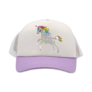 Bari Lynn Trucker Hat ~ Full Unicorn/Lavender