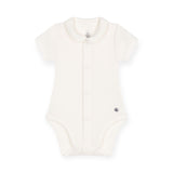 Petit Bateau Anchor Print Cardigan, Onesie & Pants Set ~ Blue/White