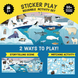 Mudpuppy Arctic Life Sticker Play Reusable Sticker Activity Set