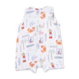 Angel Dear Sleeveless Muslin Shortie Romper ~ Club Mediterranean