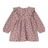 Mayoral Baby Girl Polka Dot Frill Dress w/ Bag ~ Crystal