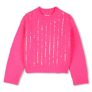 Billieblush Sequin Knit Sweater & Skirt Set ~ Pink