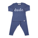 Oh Baby! Dude 2pc Set ~ Fog/Denim