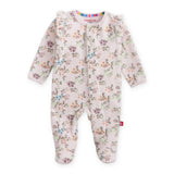 Magnetic Me Velour Ruffle Footie ~ Emily