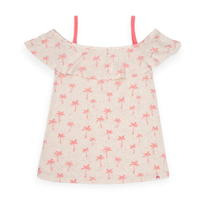 Appaman Girls Avila Tank & Majorca Shorts Set ~ Palms/Pink Stripe