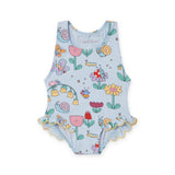 Stella McCartney Baby Girl Printed Swimsuit ~ Blue Multi