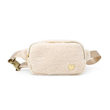 Tiny Treats Fuzzy Belt Bag w/ Heart