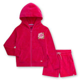 Appaman Girls Rose Zip Hoodie & Resort Shorts Set ~ Rose