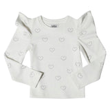 MIA New York Icon Overalls Dress & Puff Sleeve Top Set ~ Light Pink/White