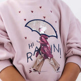 Mayoral Girls 3D Sweatshirt & Flared Leggings Set ~ Mauve
