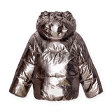 Molo Baby Harpo Hooded Puffer Coat ~ Warm Silver