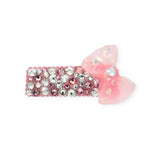 Bari Lynn Fully Crystallized Bow Snap Clip