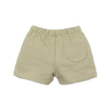 Play Up Baby Fleece Zip Hoodie, Pineapple T-Shirt & Sweatshorts Set ~ Pale Olive/Oatmeal