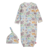 Magnetic Me Organic Cotton Gown & Hat Set ~ Little Lovin'