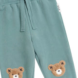 Huxbaby Furry Huxbear Sweatshirt & Sweatpants Set ~ Green Granite