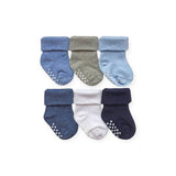 Jefferies Socks Baby Non-Skid Turn Cuff Socks 6pk