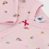 Petit Bateau l/s Floral Print Romper ~ Pink Multi
