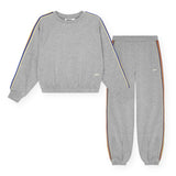 Molo Malinda Sweatshirt & Adriana Joggers Set 7-12 ~ Grey Melange