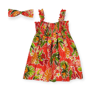Mayoral Girls Printed Voile Dress w/ Headband ~ Granadine Floral