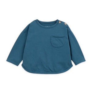 Play Up Baby l/s Top & Tree Print Corduroy Overalls ~ Teal/Pistachio