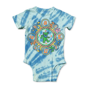 Rowdy Sprout Grateful Dead Kaleidoscope s/s Onesie ~ Tie Dye