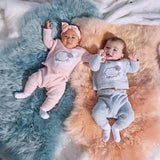 Magnetic Me Chenille Sheep 2pc Set ~ Blue