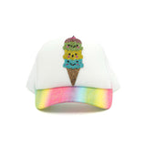 Bari Lynn Toddler Trucker Hat ~ Ice Cream Cone