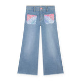 Billieblush Wide Leg Jeans w/ Sequin Pockets 7-12