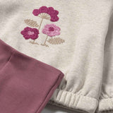 Mayoral Baby Girl Embroidered Sweatshirt & Flare Leggings Set ~ Rose