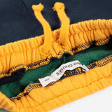 Bobo Choses Baby Tic Tac Toe Color Block Zip Sweatshirt, Duck l/s Tee & Joggers Set ~ Navy/Green Multi