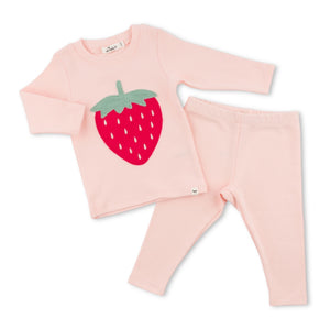 Oh Baby! Strawberry 2pc Set ~ Pale Pink