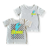 Rowdy Sprout Baby Bowie Checker s/s Tee ~ Vintage White