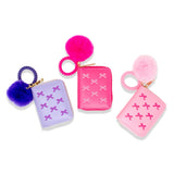 Tiny Treats 3D Bow Pom Pom Zip Wallet