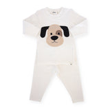 Oh Baby! Puppy Face 2pc Set ~ Cream