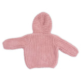 Angel Dear Ribbed Chenille Zip Hoodie ~ Rose
