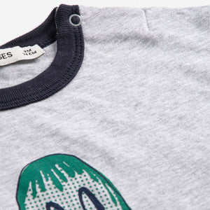 Bobo Choses Baby Mr. Pickles T-shirt ~ Heather Grey