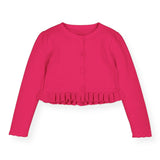 Mayoral Girls Braid Knit Cardigan ~ Magenta