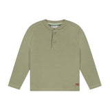 Babyface Baby l/s Textured Henley Shirt ~ Army