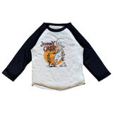 Rowdy Sprout Johnny Cash Rambler l/s Raglan Tee ~ Vintage White/Black