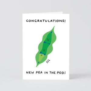 Wrap New Pea in the Pod Baby Card