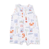 Angel Dear Sleeveless Muslin Shortie Romper ~ Club Mediterranean