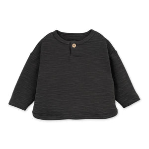 Play Up Baby l/s Top & Printed Stripe Pants Set ~ Charcoal/Moss